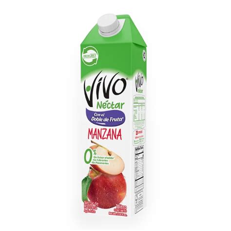 Vivo Nectar De Manzana Sin Azúcar 1Lt Farmadon La Farmacia de la