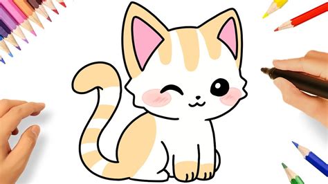 COMO DESENHAR UM GATINHO FOFO KAWAII FÁCIL YouTube