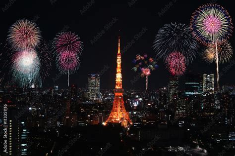 Tokyo fireworks,image Stock Photo | Adobe Stock