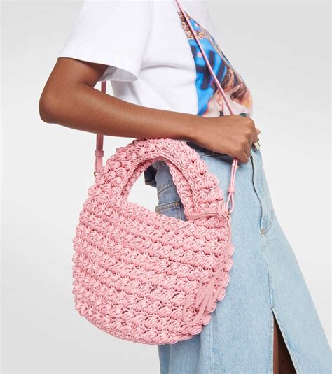 Jw Anderson Popcorn Woven Cotton Blend Tote Bag Jw Anderson