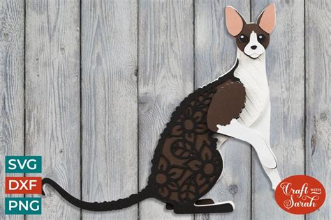 Cornish Rex Svg 3d Layered Cornish Rex Cat Svg