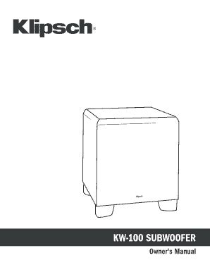 Fillable Online Kw Subwoofer Fax Email Print Pdffiller