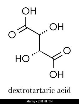 Structure Mol Culaire De L Acide Tartrique Formule Chimique Du