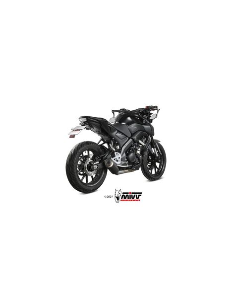 Ligne complète MIVV GP Pro acier inoxydable noir Yamaha MT 125