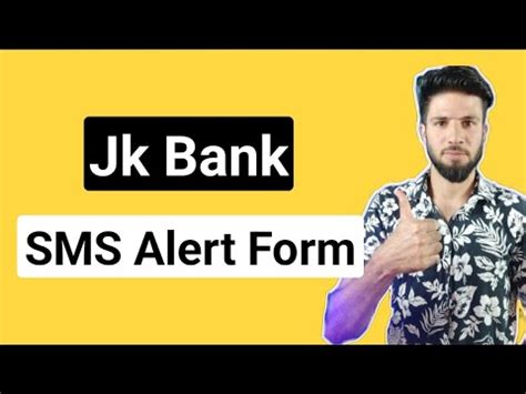 How To Fill Jk Bank Sms Alert Form Jk Bank Sms Alert Form Fill Up