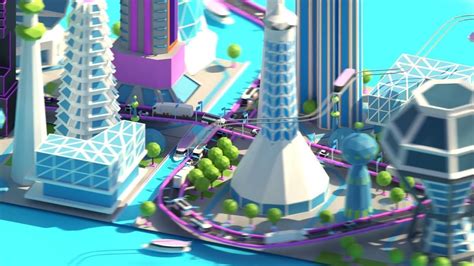 Low Poly City Future Finished Projects Blender Artists Community