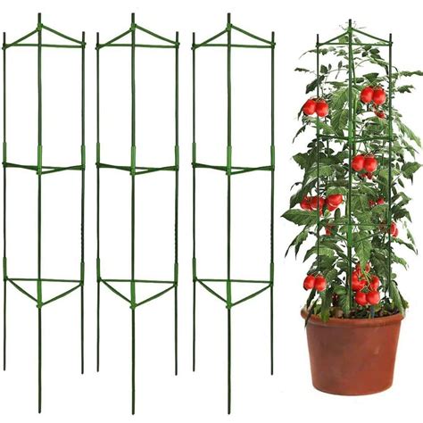 Tomato Cages Tomato Plant Stakes Support Cages Trellis For Garden Climbing Vegetables Flowers