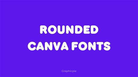 rounded canva fonts graphic pie