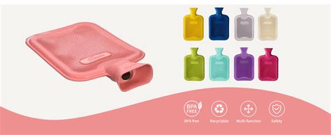 Amazon HomeTop Premium Classic Rubber Hot Water Bottle Red Health Household