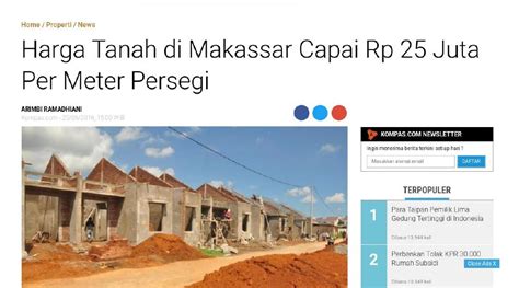 Harga Tanah Per Meter Newstempo