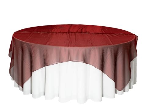 Organza Overlay Red Black Chaircovers Over All