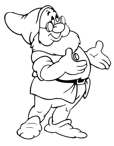 Grumpy Dwarf Coloring Pages