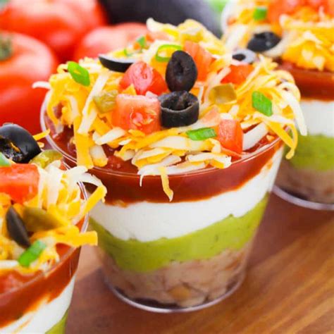 Individual 7 Layer Dip Cups