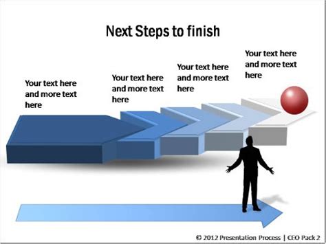 Amazing 3D PowerPoint Steps Diagram