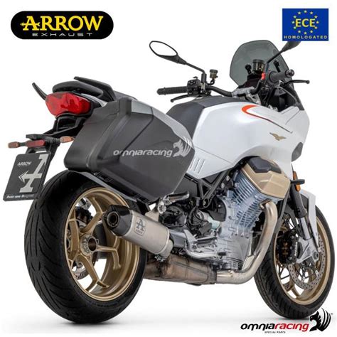 Arrow Exhaust Indy Race Slip On Titanium Approved For Moto Guzzi