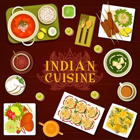 Premium Vector Indian Cuisine Menu Meals Menu Cover