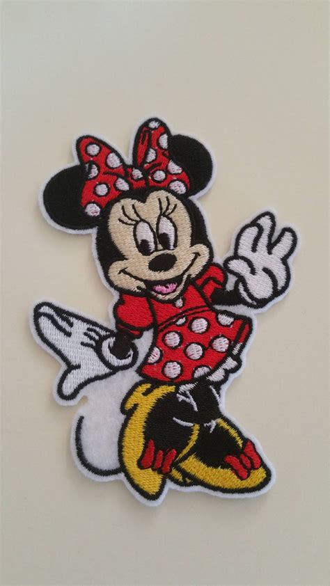 Minnie Mouse Iron On Or Sew On Patch Large Disney Patch Minnie Etsy