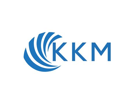 KKM abstract business growth logo design on white background. KKM ...