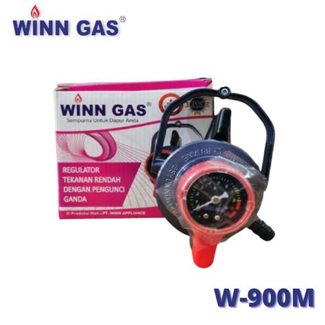 Jual WINN GAS REGULATOR LPG DOUBLE LOCK TEKANAN RENDAH METER W900M