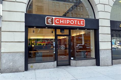 Chipotle Restaurant In Manhattan Editorial Photo Image Of Retail