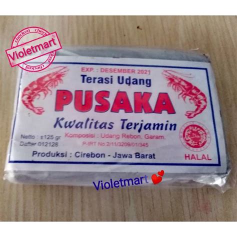 Jual Terasi Udang Rebon Asli Pusaka Khas Cirebon Shopee Indonesia