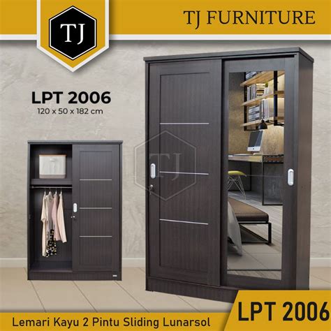 Jual Lunarsol Lemari Pakaian Lemari Baju Minimalis Pintu Sliding