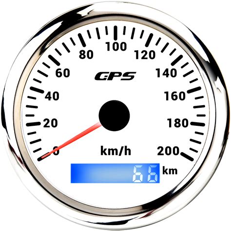 85mm Waterproof GPS Speedometer Odometer 0 200km H For Marine Boat Car