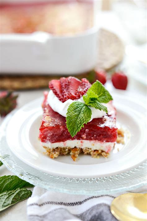 Strawberry Pretzel Dessert Bars Simply Scratch