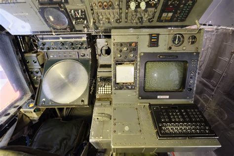 Sea King Interior Instrument Panel and Radar Editorial Image - Image of ...