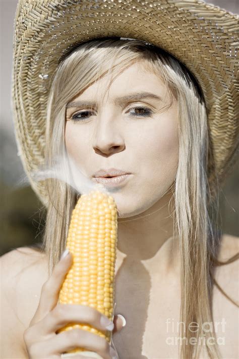 Smoking Hot Corn Cob Woman Photograph By Jorgo Photography