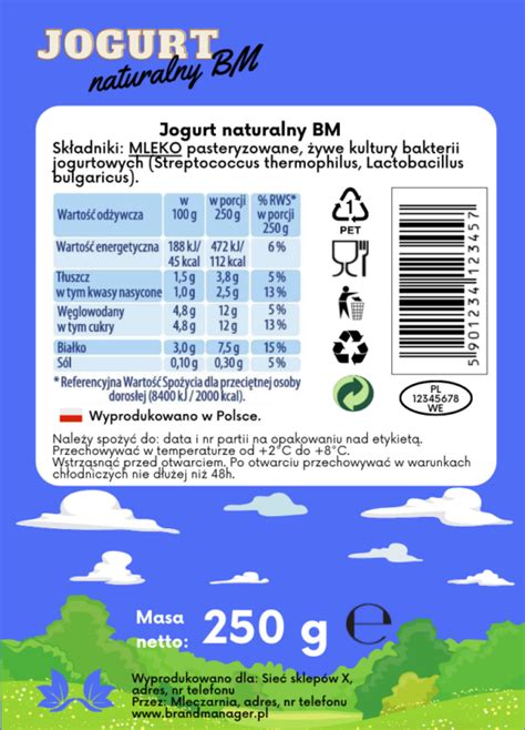 Opakowanie jakie informacje są wymagane na opakowaniach produktów