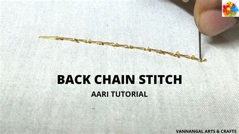 Aari Class Aari Embroidery Tutorial Aari Back Chain Stitch Tutorial