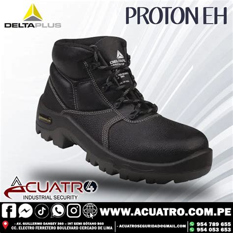 ZAPATO BOTÍN DIELECTRICO PROTON EH DELTA PLUS Acuatro Industrial