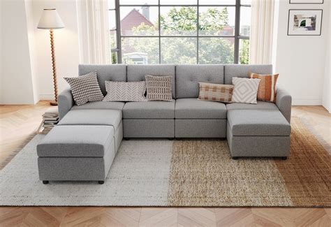 LINSY HOME 27 5 Depth Modular Couch Storage Couches And Sofas