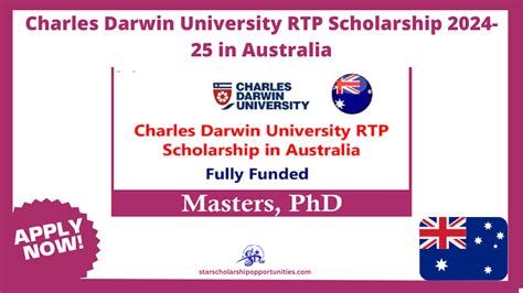 Charles Darwin University RTP Scholarship 2024 25 In Australia