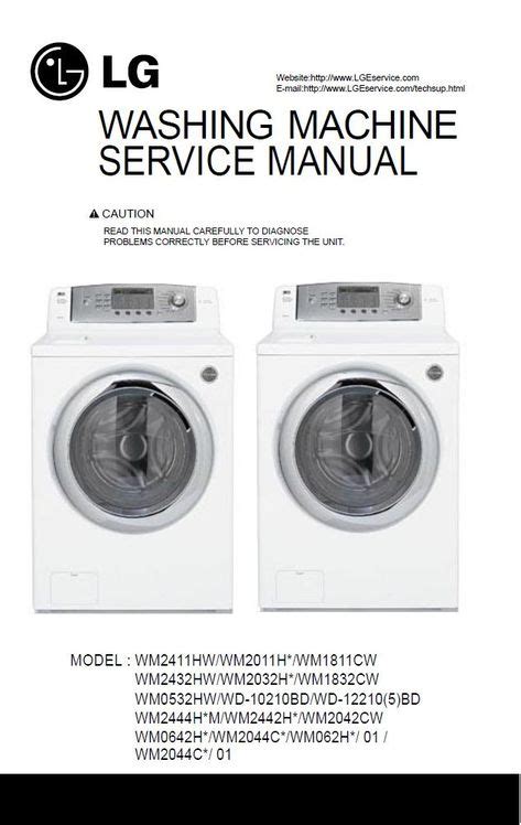 Lg Washer Maintenance Manual