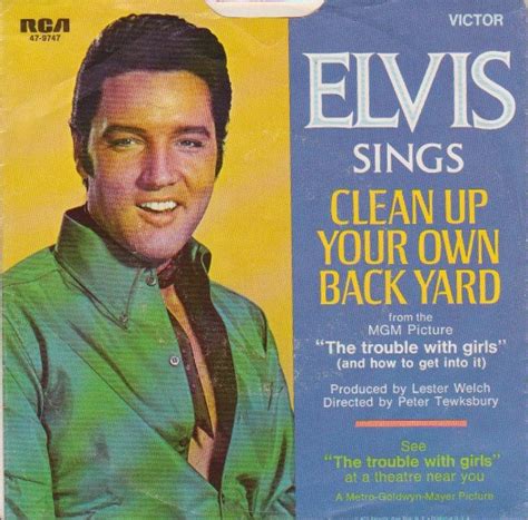 Elvis Clean Up Your Own Back Yard The Fair Is Moving On Vinyl