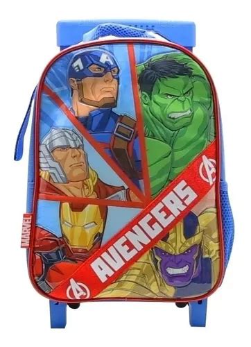 Mochila Cresko Avengers Con Carro 12 SP581 ESTELA MONTENEGRO