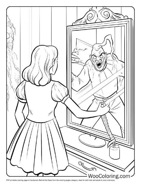 100+ Horror coloring pages (Free PDF To Print) | Woo Coloring