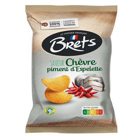 Chips Brets Ondul Es Saveur Ch Vre Piment Despelette Brets Le