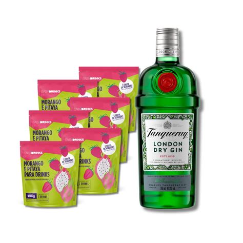 Kit Fruits Tonic G T Gin Tanqueray Un Morango Pitaya Easy