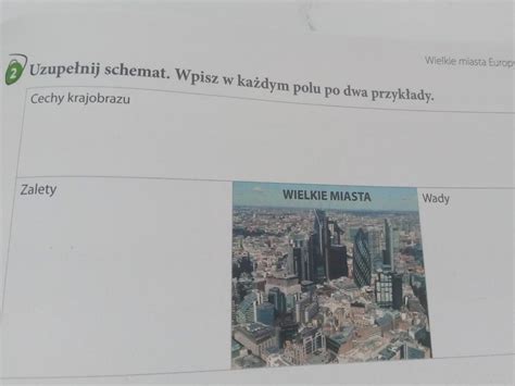 Klasa Uzupe Nij Schemat Wpisz W Ka Dym Polu Po Dwa Przyk Ady Prosz