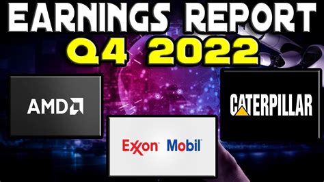 Earnings Review Stock Analysis AMD Exxon Mobil And Caterpillar