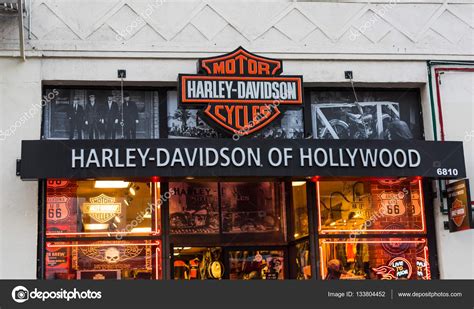 Harley Davidson store in Hollywood boulevard – Stock Editorial Photo ...