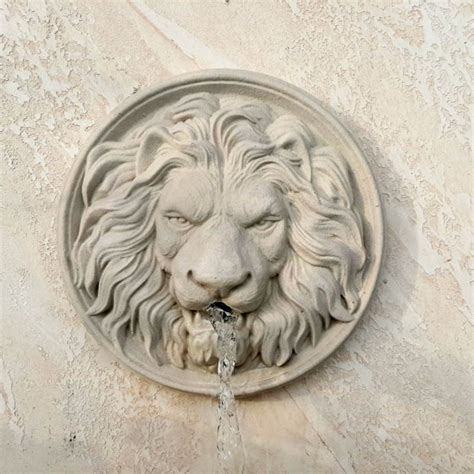 Lion Head Wall Fountain Outdoor Fountain Inspire Uplift Wall