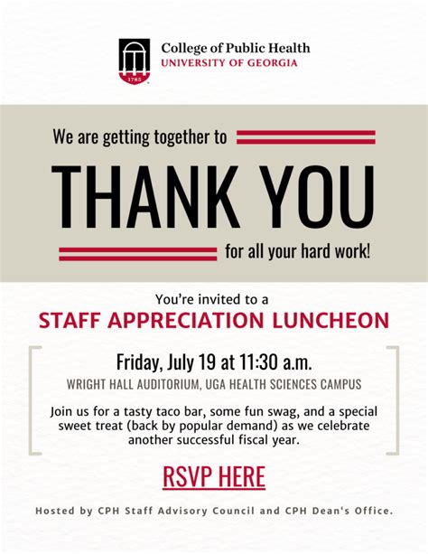 CPH Staff Appreciation Luncheon - College of Public Health UGA