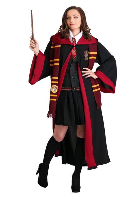 Hermione Granger Costume Harry Potter Gryffindor School Uniform Women Robe Cloak Cosplay ...