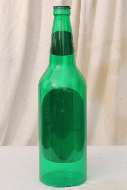 Giant Heineken Beer Bottle Inch Tall Vintage Plastic Bar Advertising