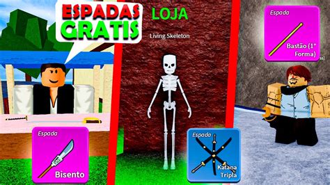 Como Pegar Todas As Espadas Do Sea Blox Fruits Youtube