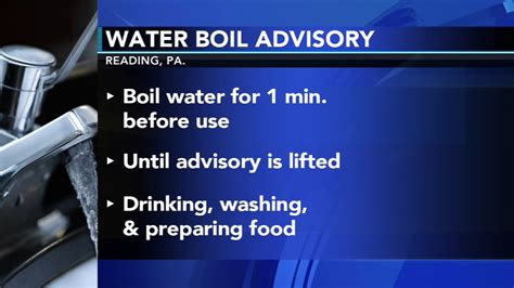 Water boil advisory issued in Reading | 6abc.com